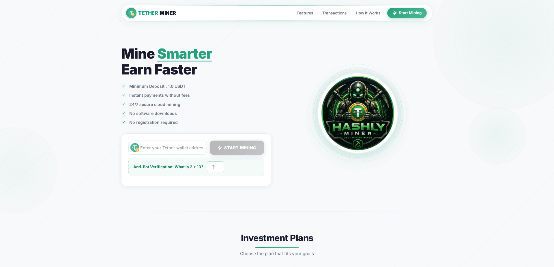 Website screenshot for https://hashly.site/ - 1