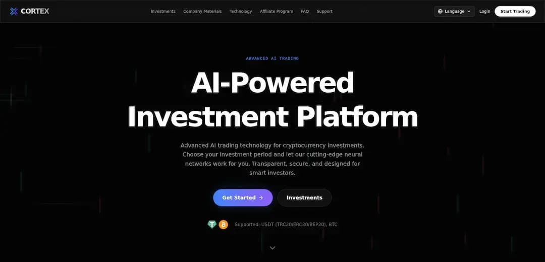 Screenshot for website cortexinvest.us - 1
