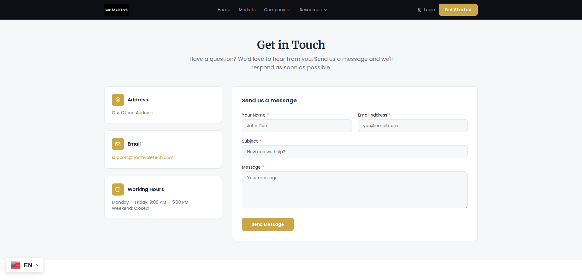 Website screenshot for https://northvaletech.com/ - 3