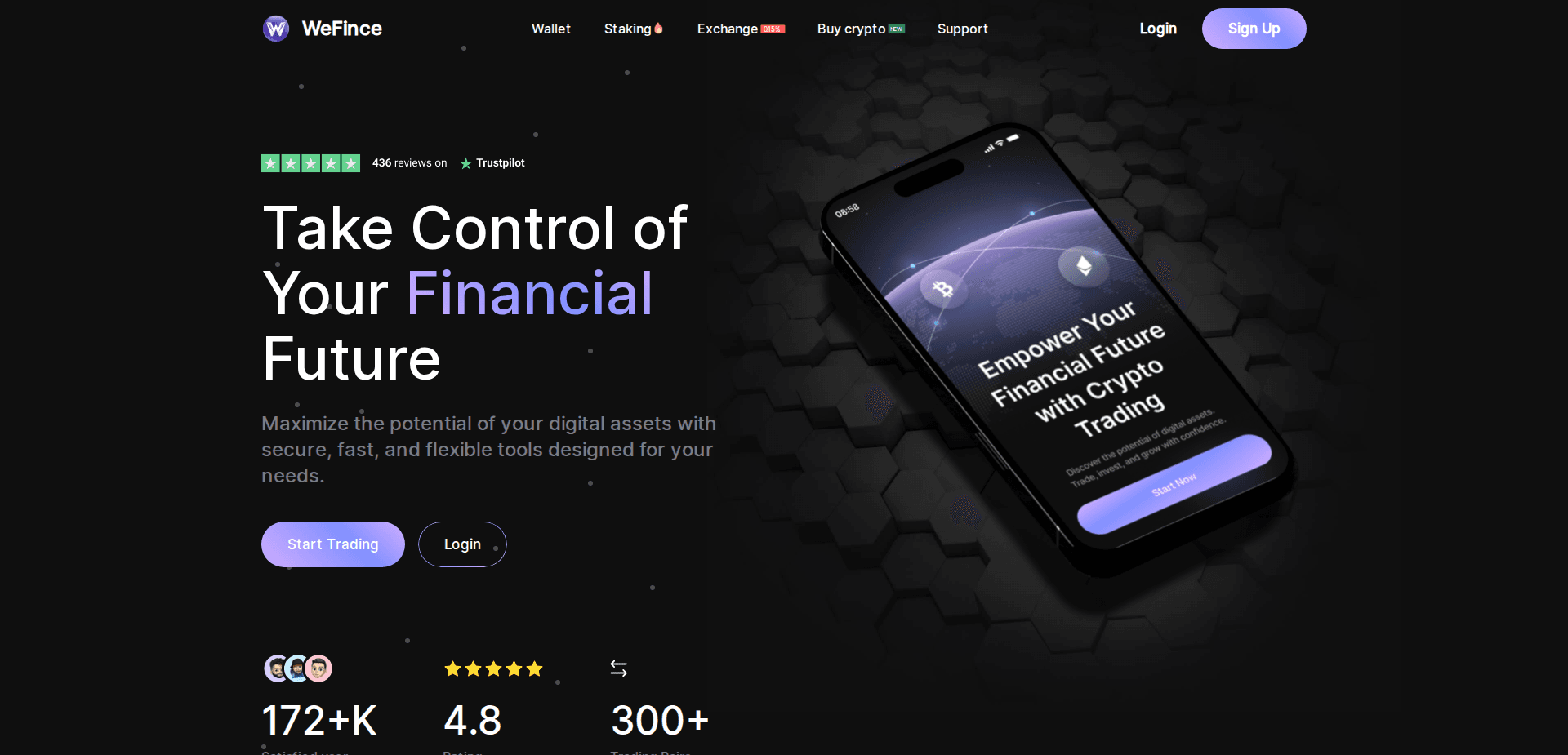 Website screenshot for https://wefince.com/ - 1