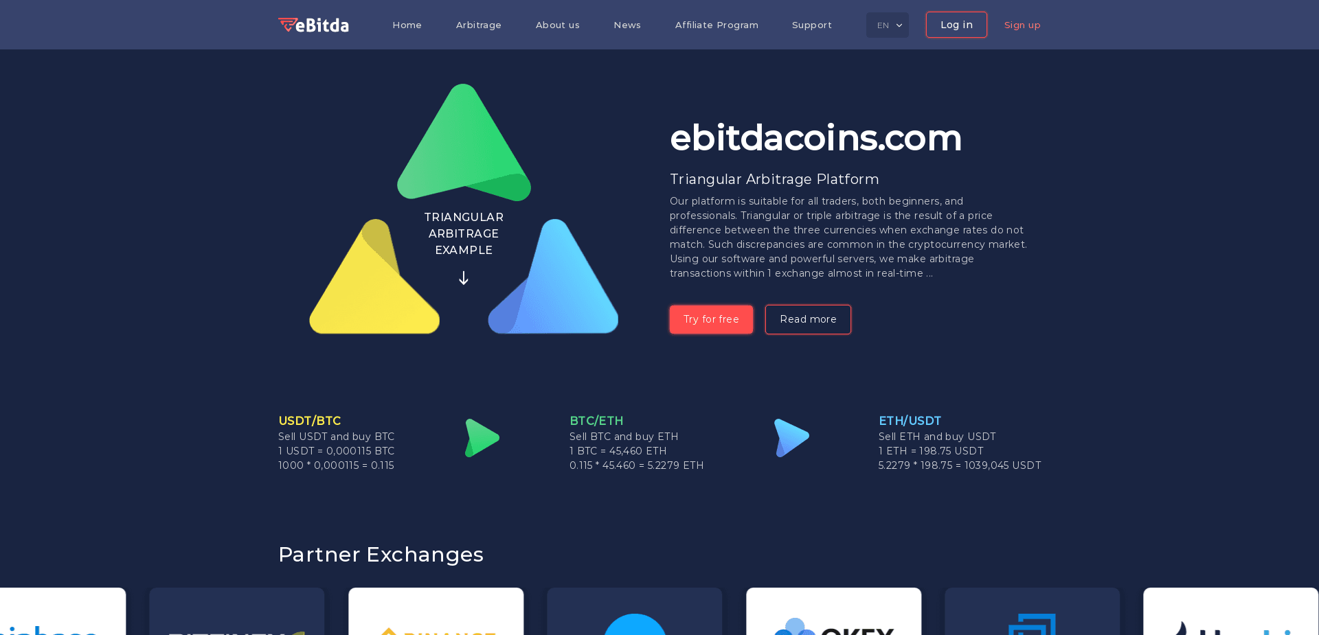 Screenshot for ebitdacoins.com - 3