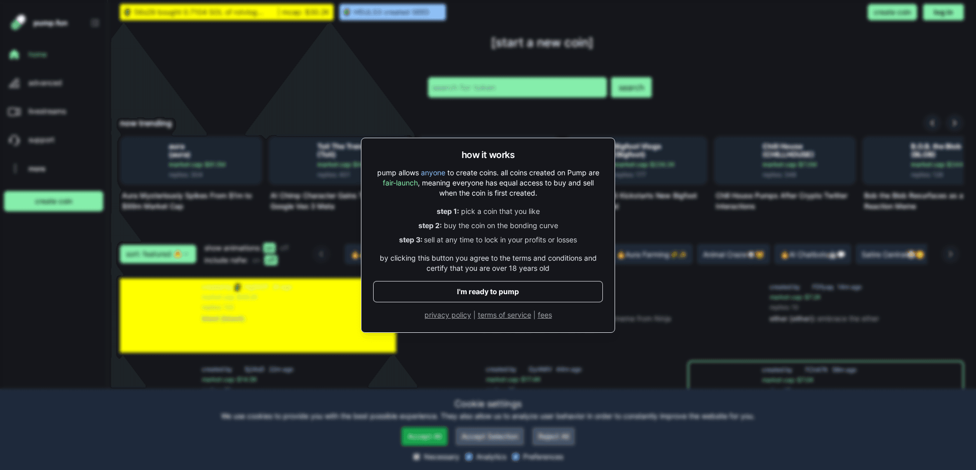 Screenshot for pumpsfun.net - 0