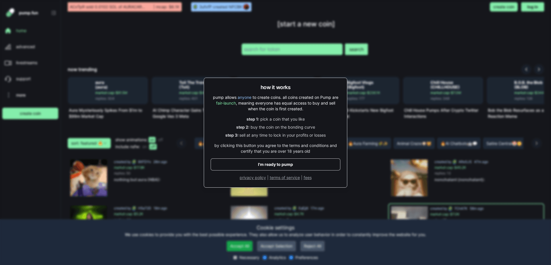 Screenshot for pumpsfun.net - 2