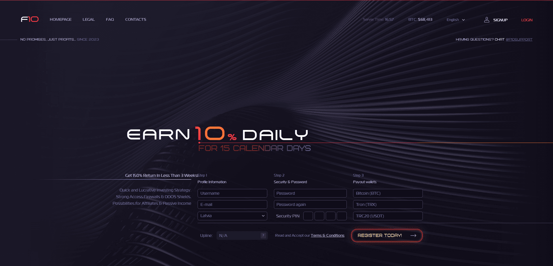 Screenshot for funds10.net - 3