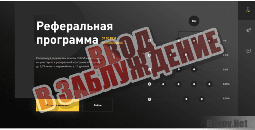 Prizm Plus - Ввод в заблуждение