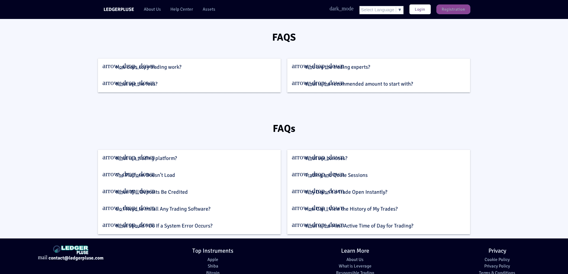 Screenshot for ledgerpluse.com - 0
