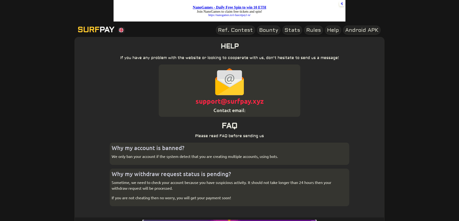 Screenshot for surfpay.xyz - 0