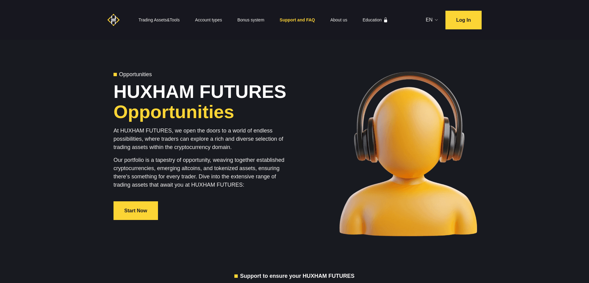 Screenshot for huxham-futures.com - 1