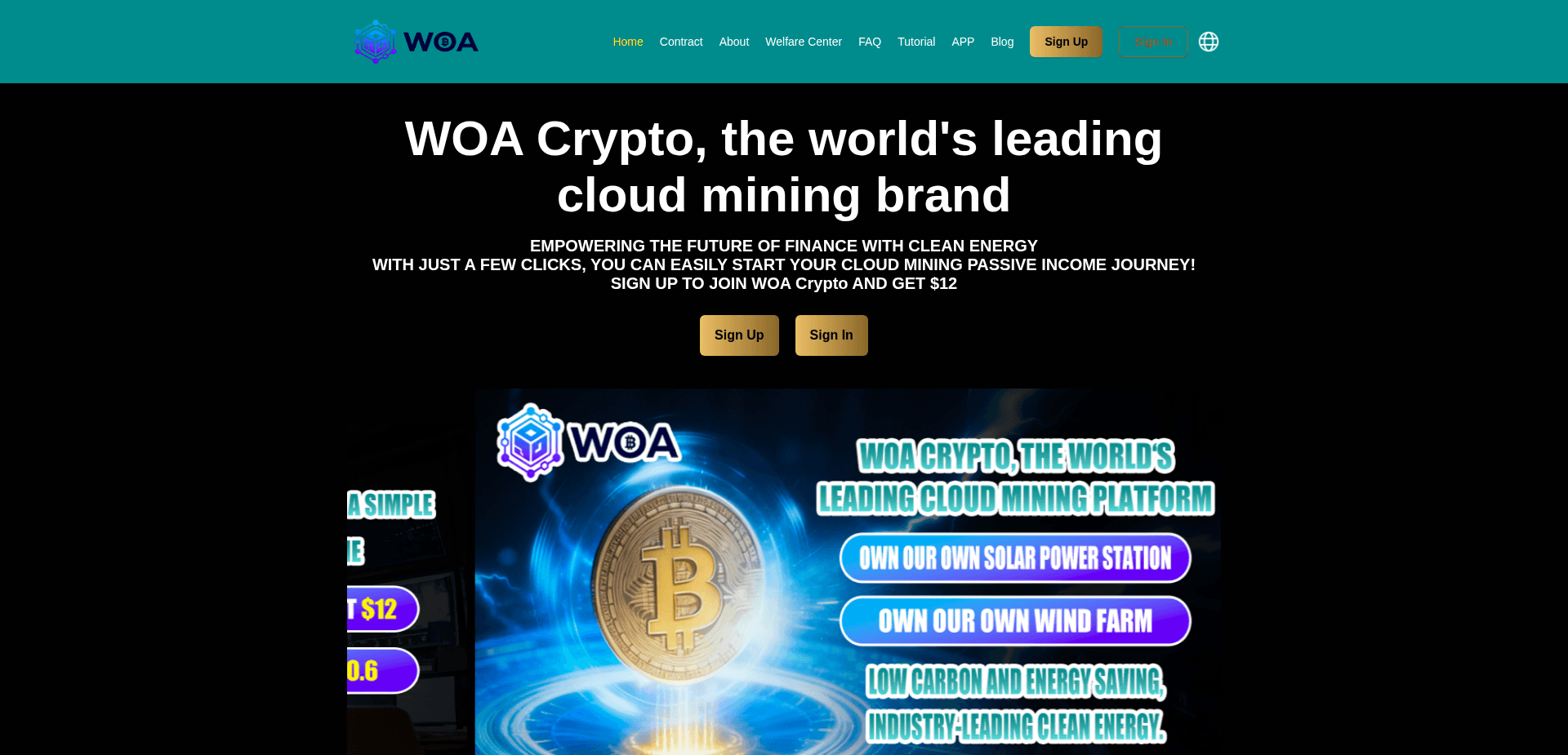 Screenshot for woacrypto.com - 0