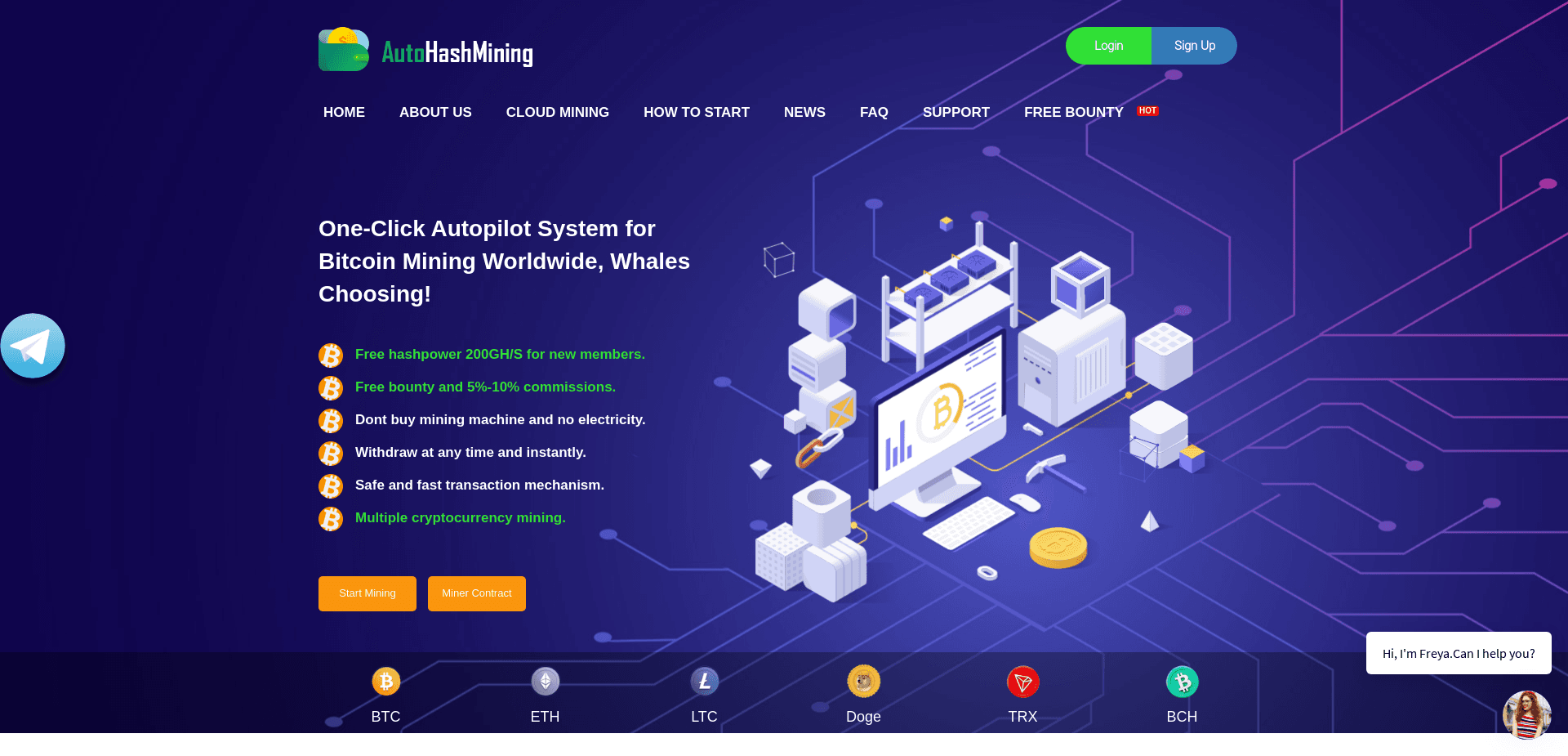 Screenshot for autohashmining.com - 0