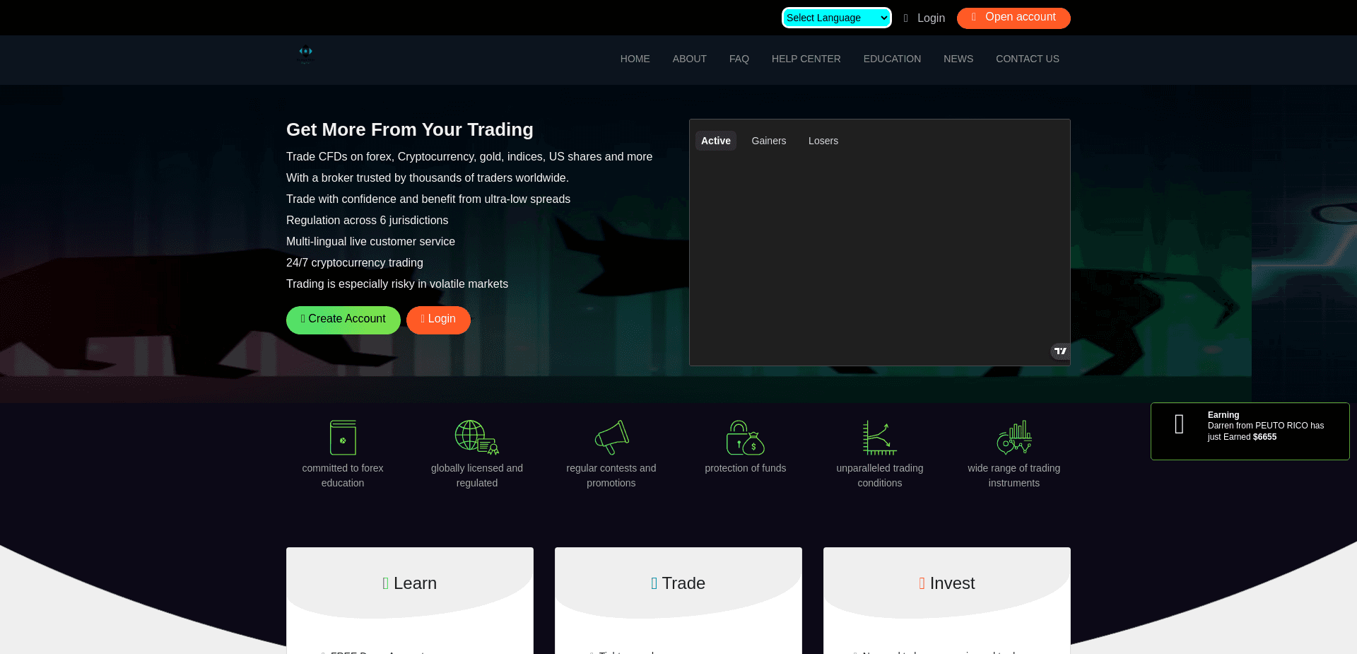 Screenshot for phasevest.com - 2