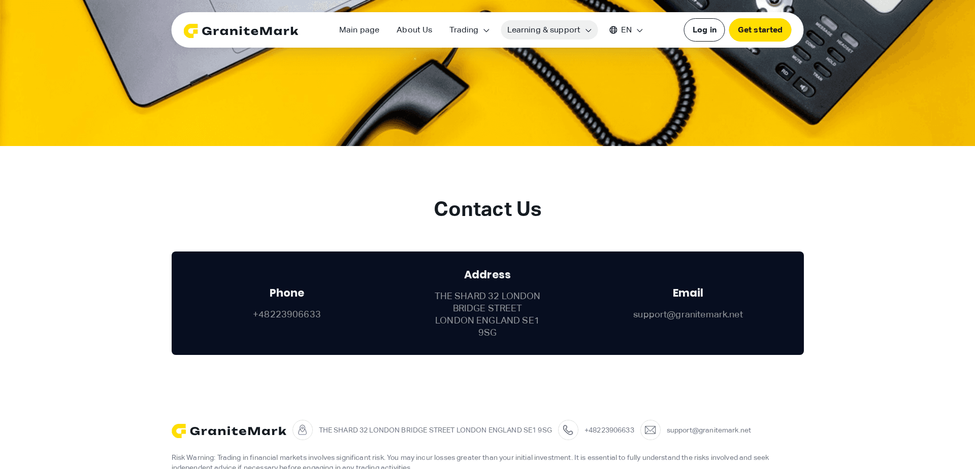 Screenshot for granitemark.net - 2