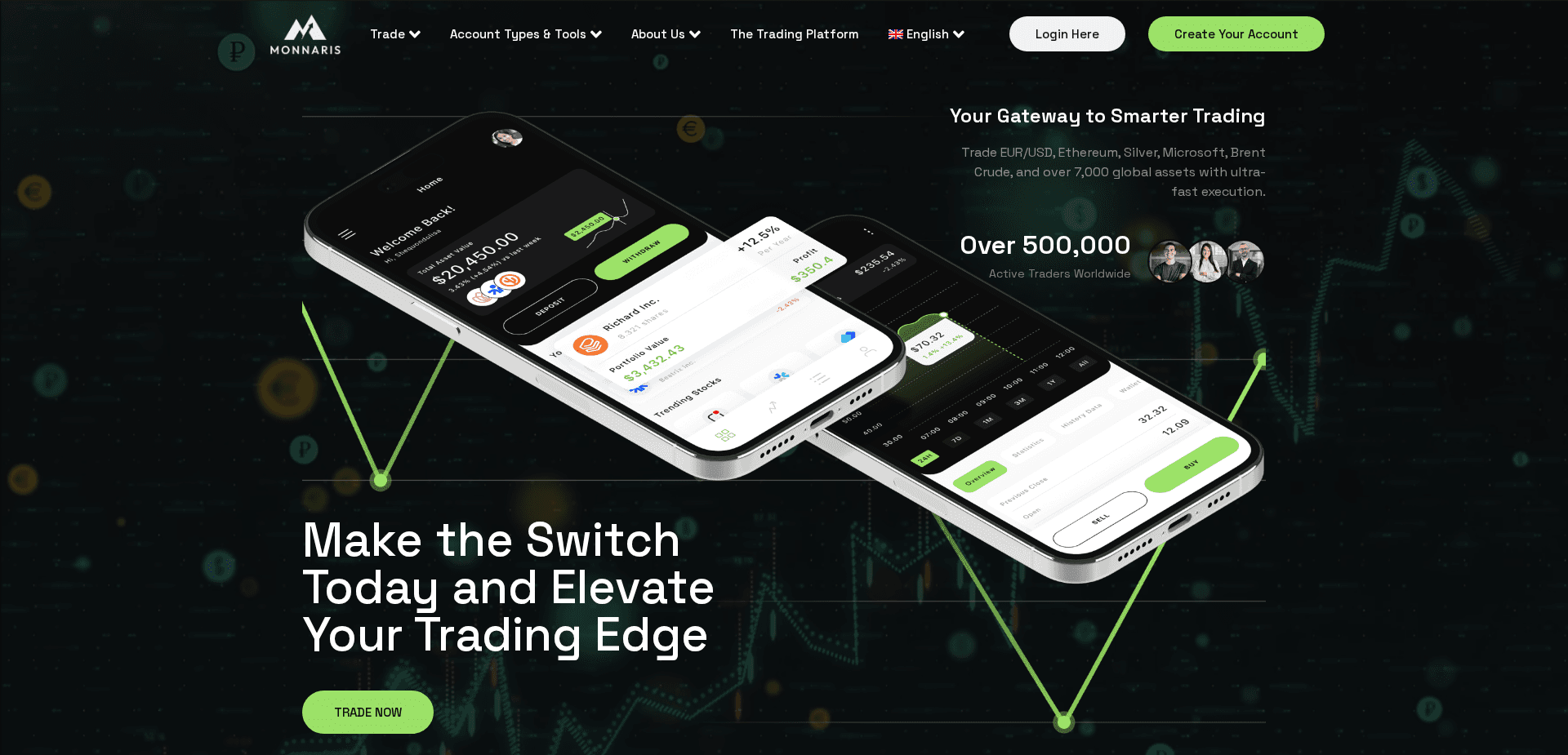 Screenshot for monnaris.com - 1