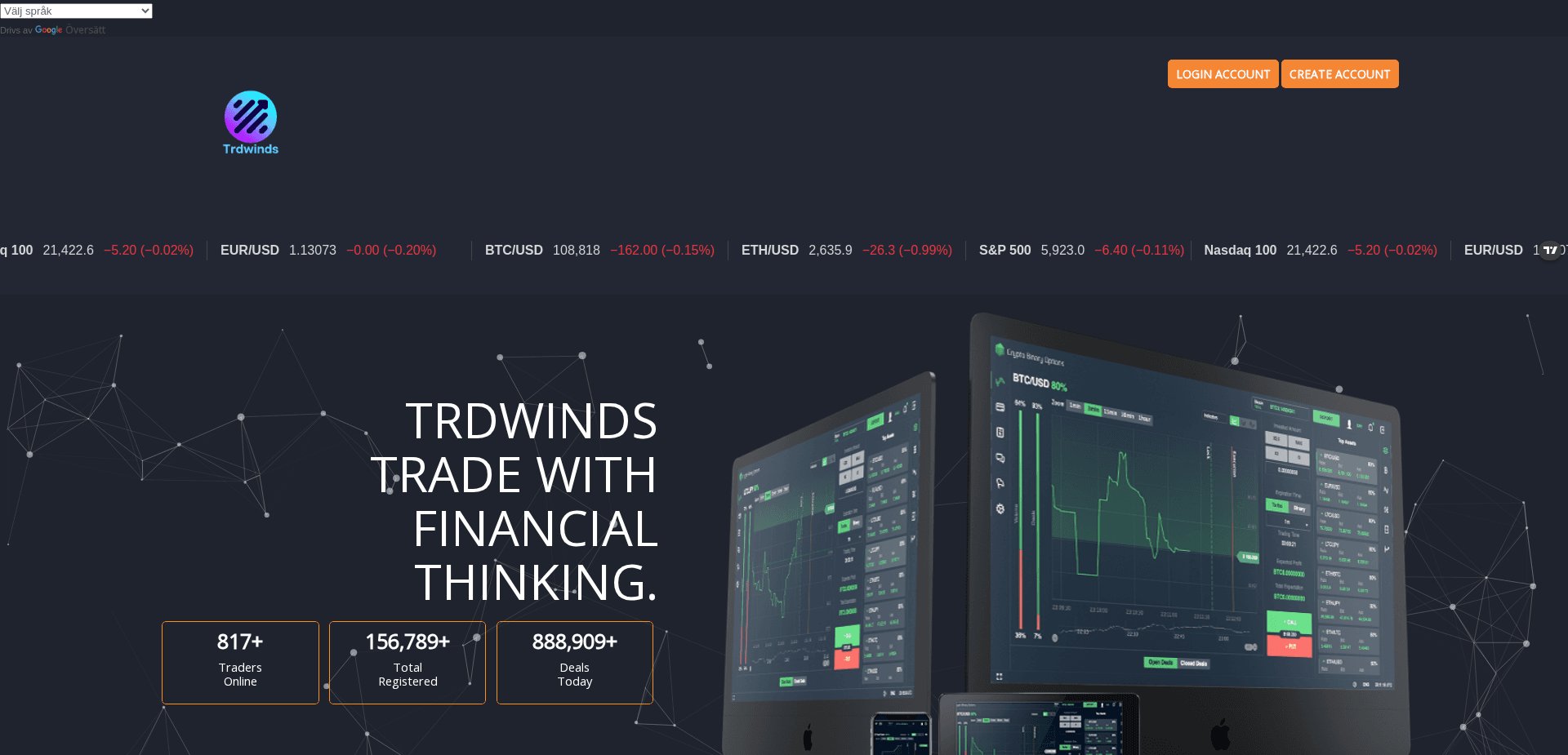 Screenshot for trdwinds.top - 1