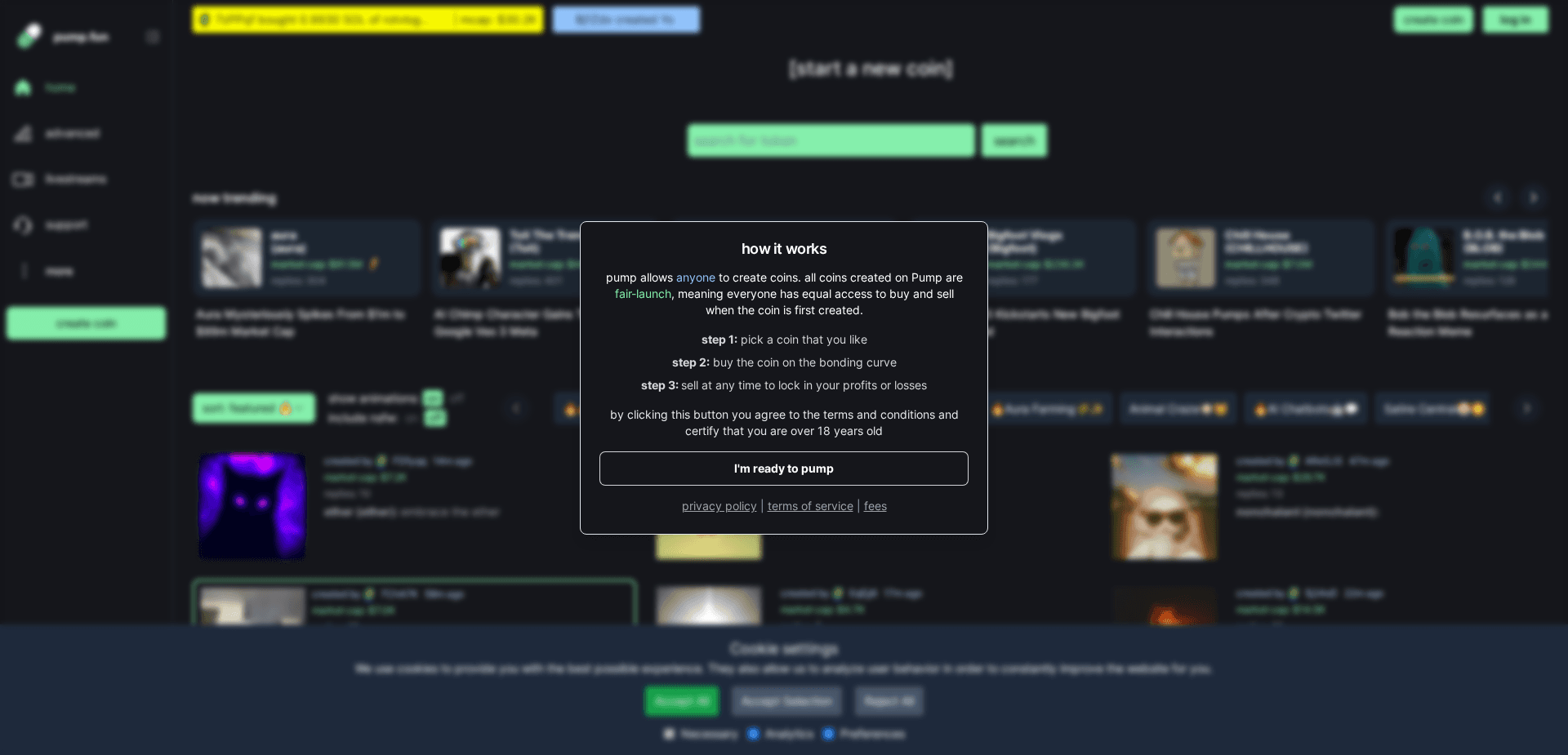 Screenshot for pumpsfun.net - 3