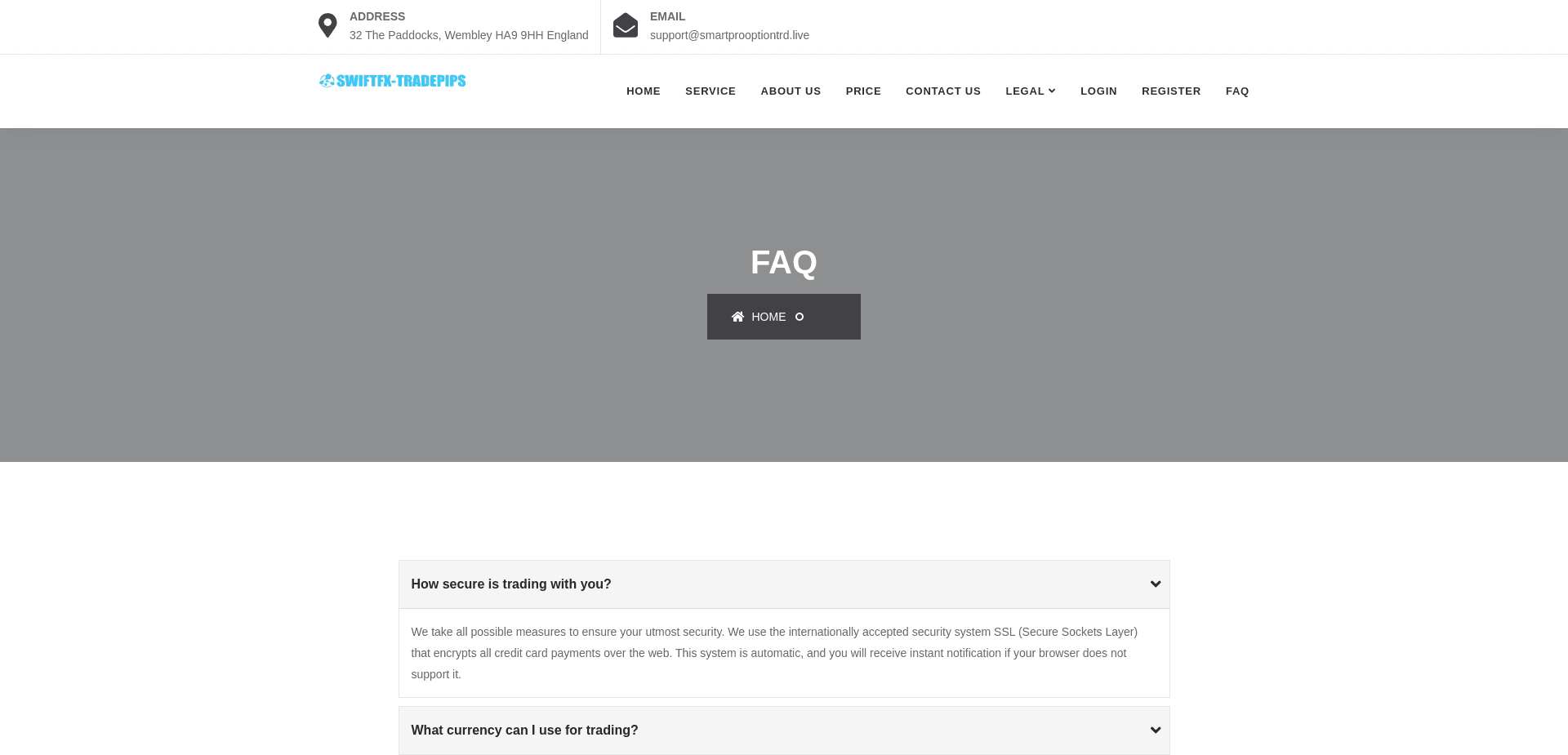 Screenshot for smartprooptiontrd.live - 0
