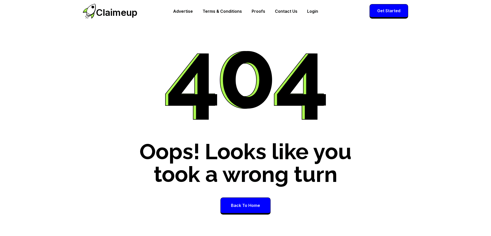 Screenshot for claimeup.com - 0