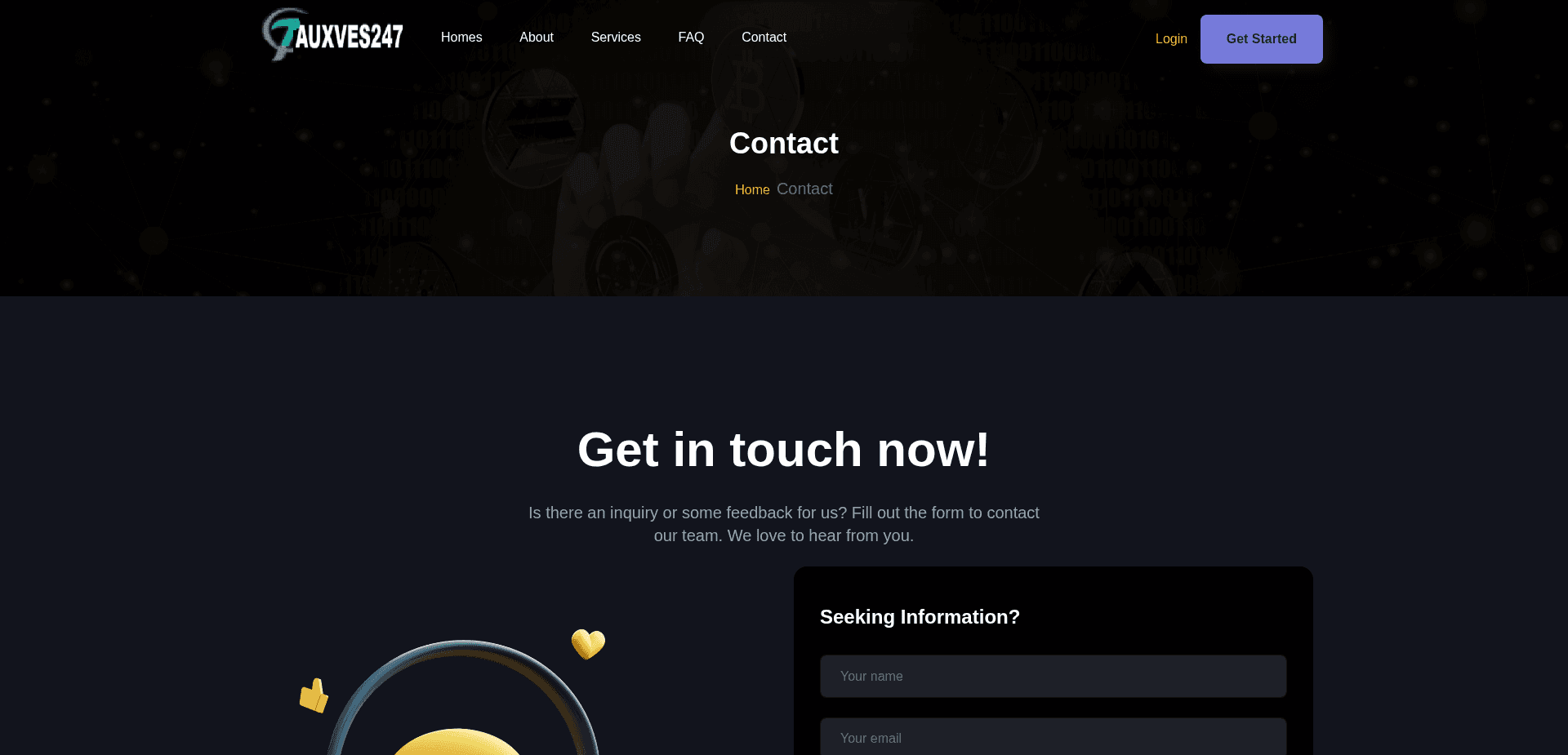 Screenshot for auxves247.com - 2