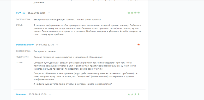 отзывы о проекте в сети