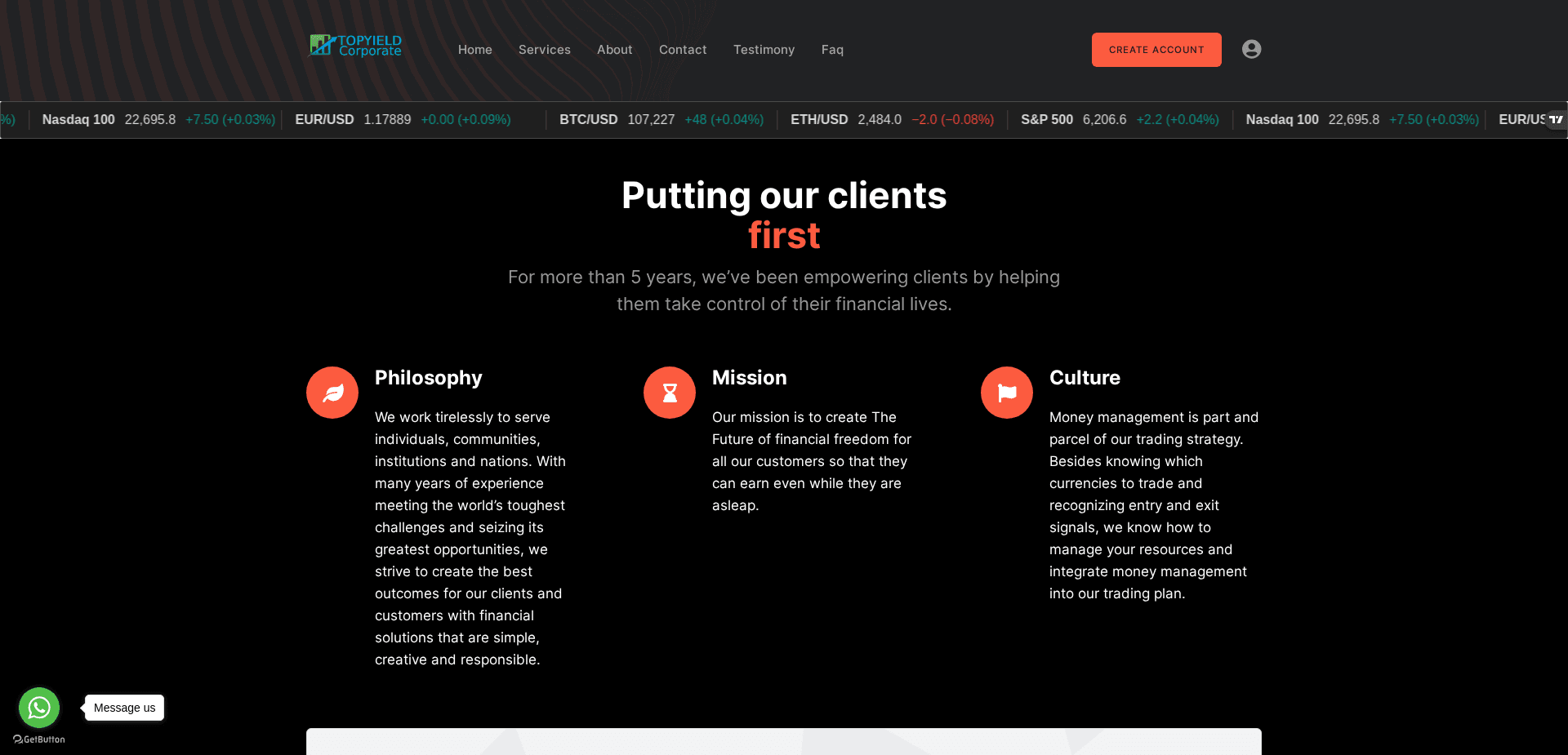 Screenshot for topyieldcorporate.live - 1