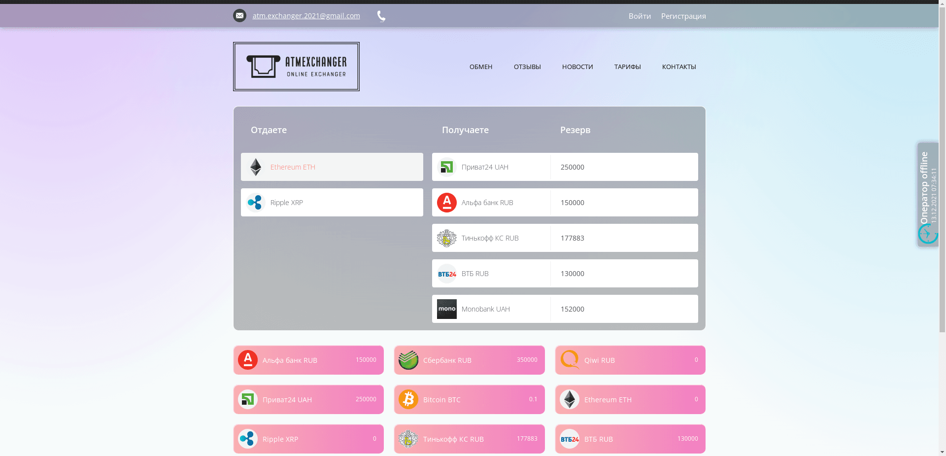 Atm Exchanger отзывы и обзор. Развод, лохотрон или правда. Только честные и правдивые отзывы.