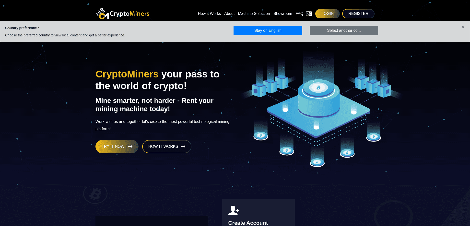 Screenshot for cryptominers.ai - 2
