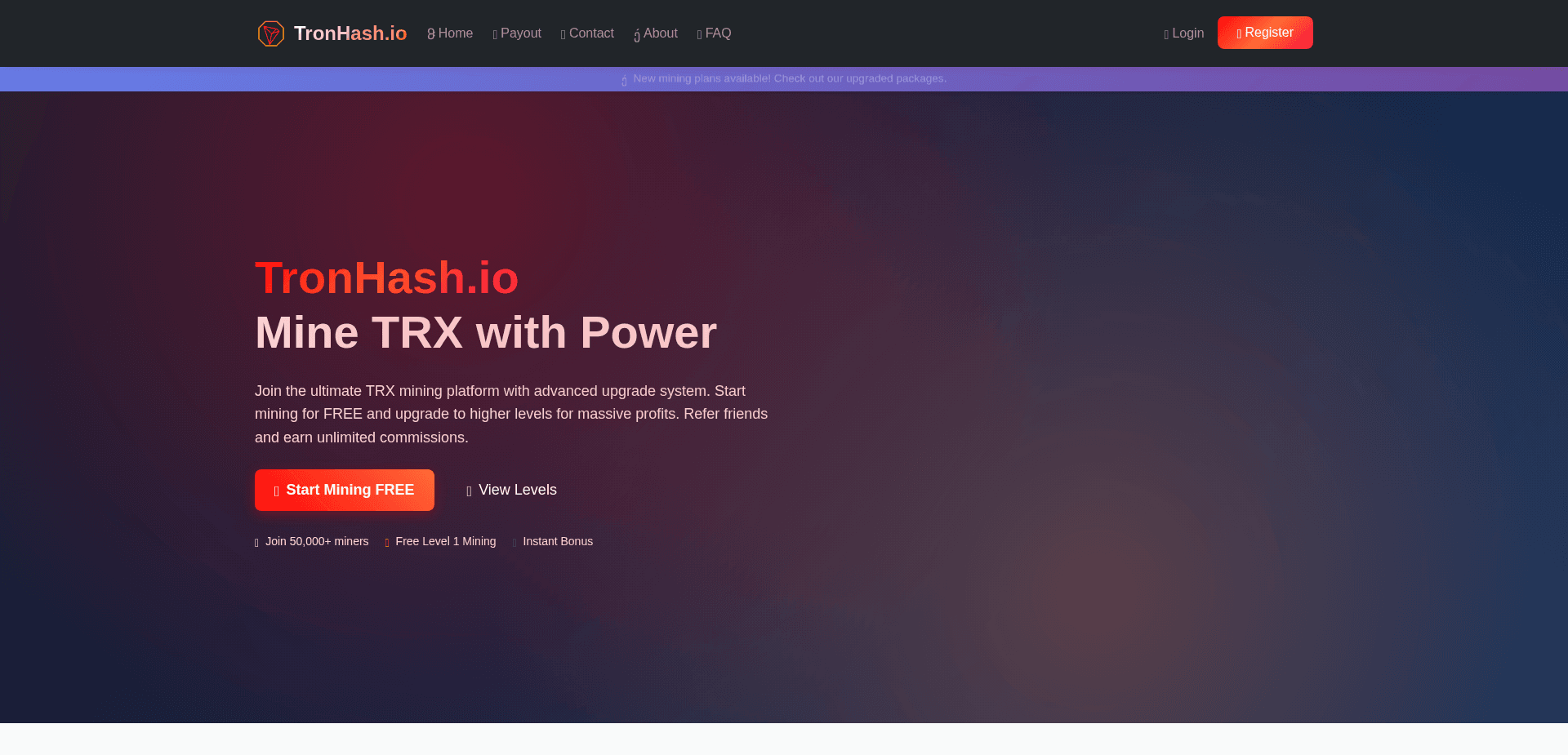 Screenshot for tronhash.io - 3