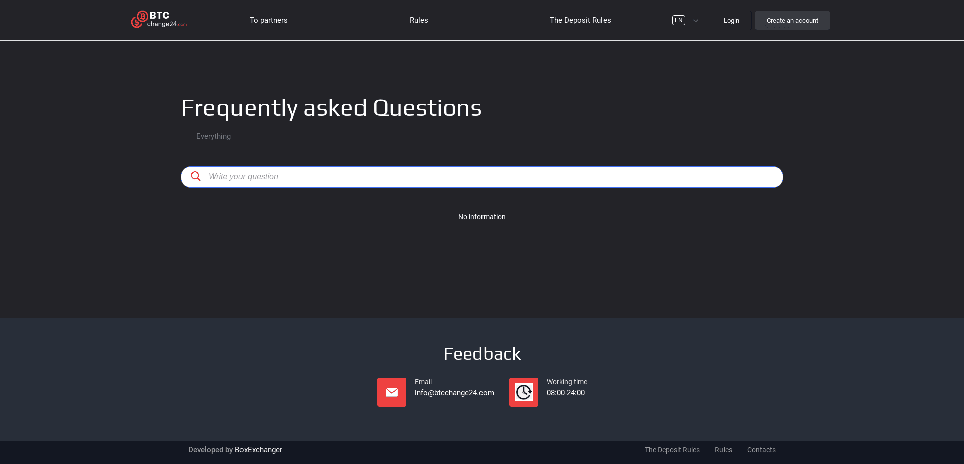 Screenshot for btcchange24.com - 0