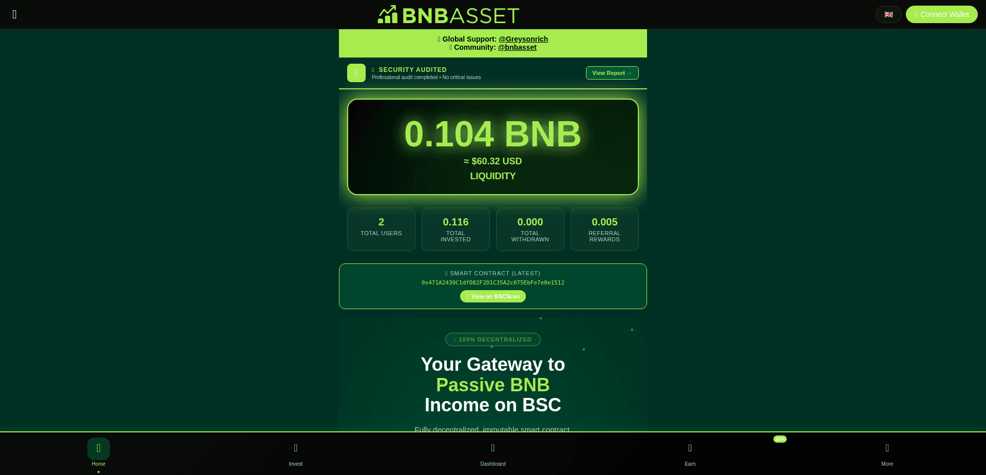 Screenshot for bnbasset.live - 2