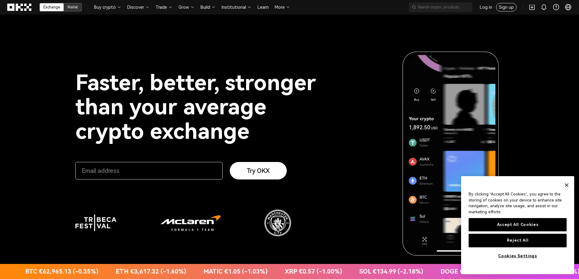 Screenshot for okx.com - 3