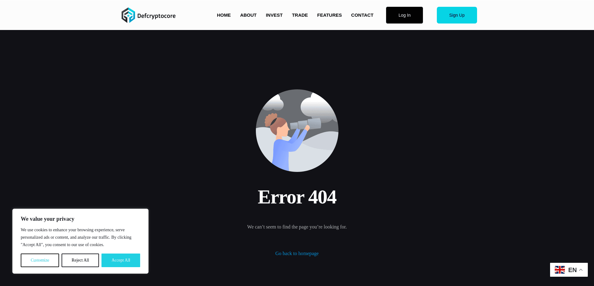 Screenshot for defcryptocore.com - 1
