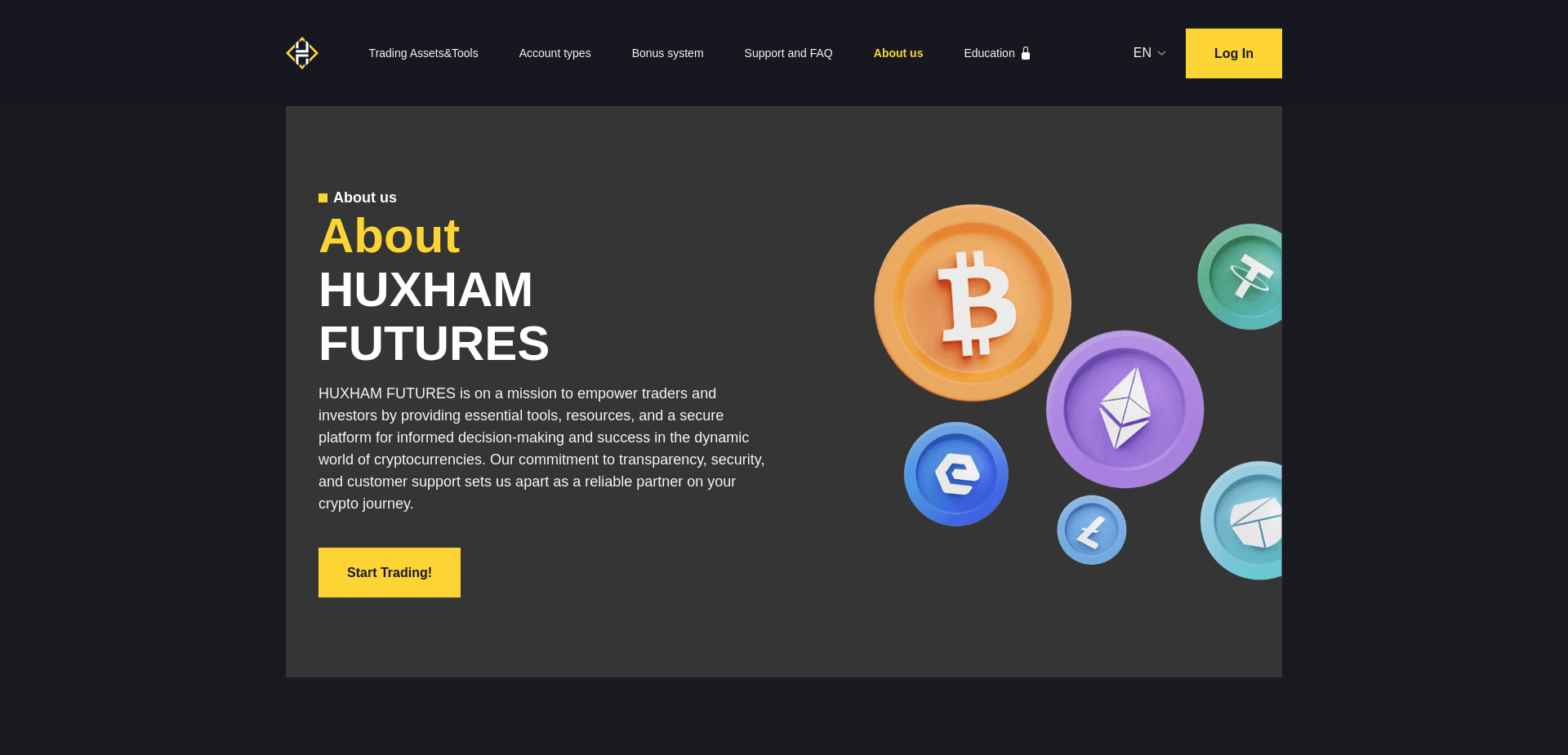 Screenshot for huxham-futures.com - 0