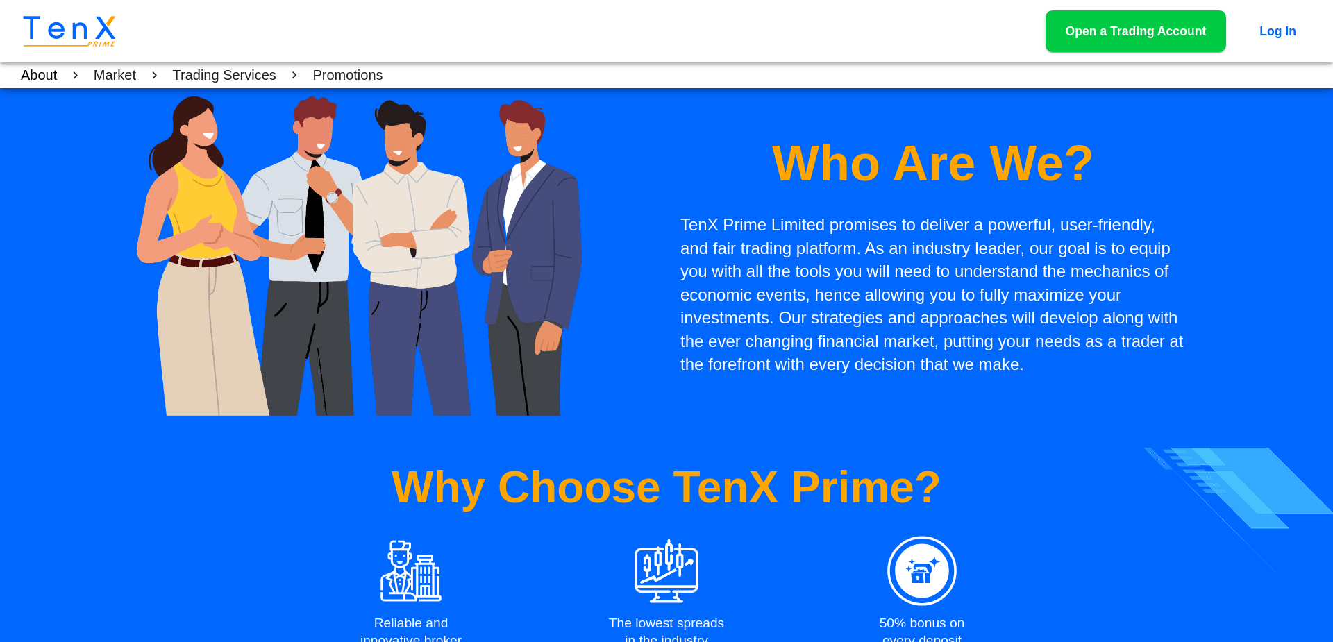 Screenshot for tenxprime.com - 0