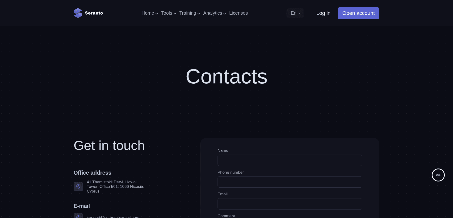 Screenshot for seranto.net - 2