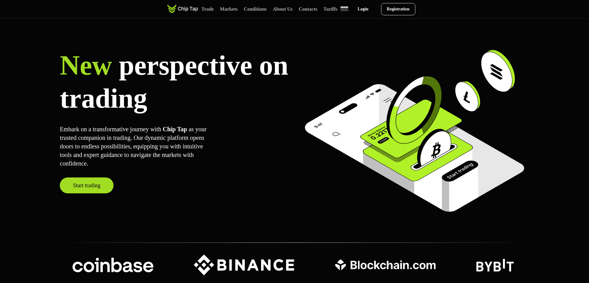 Screenshot for chip-tap.com - 1