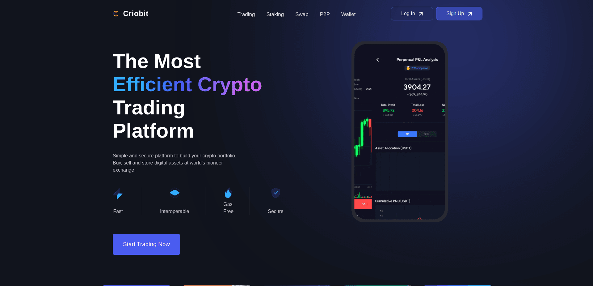 Screenshot for criobit.com - 2