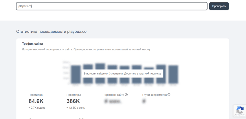 реальная статистика проекта