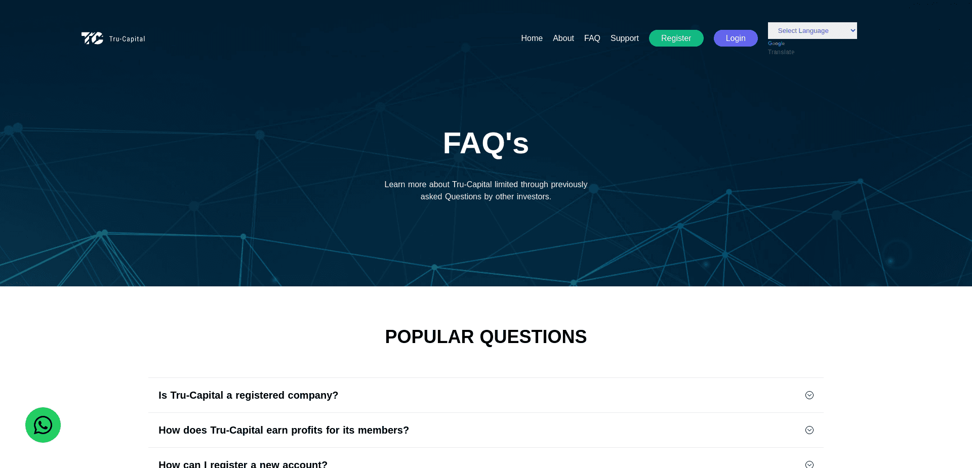 Screenshot for tru-capital.net - 1