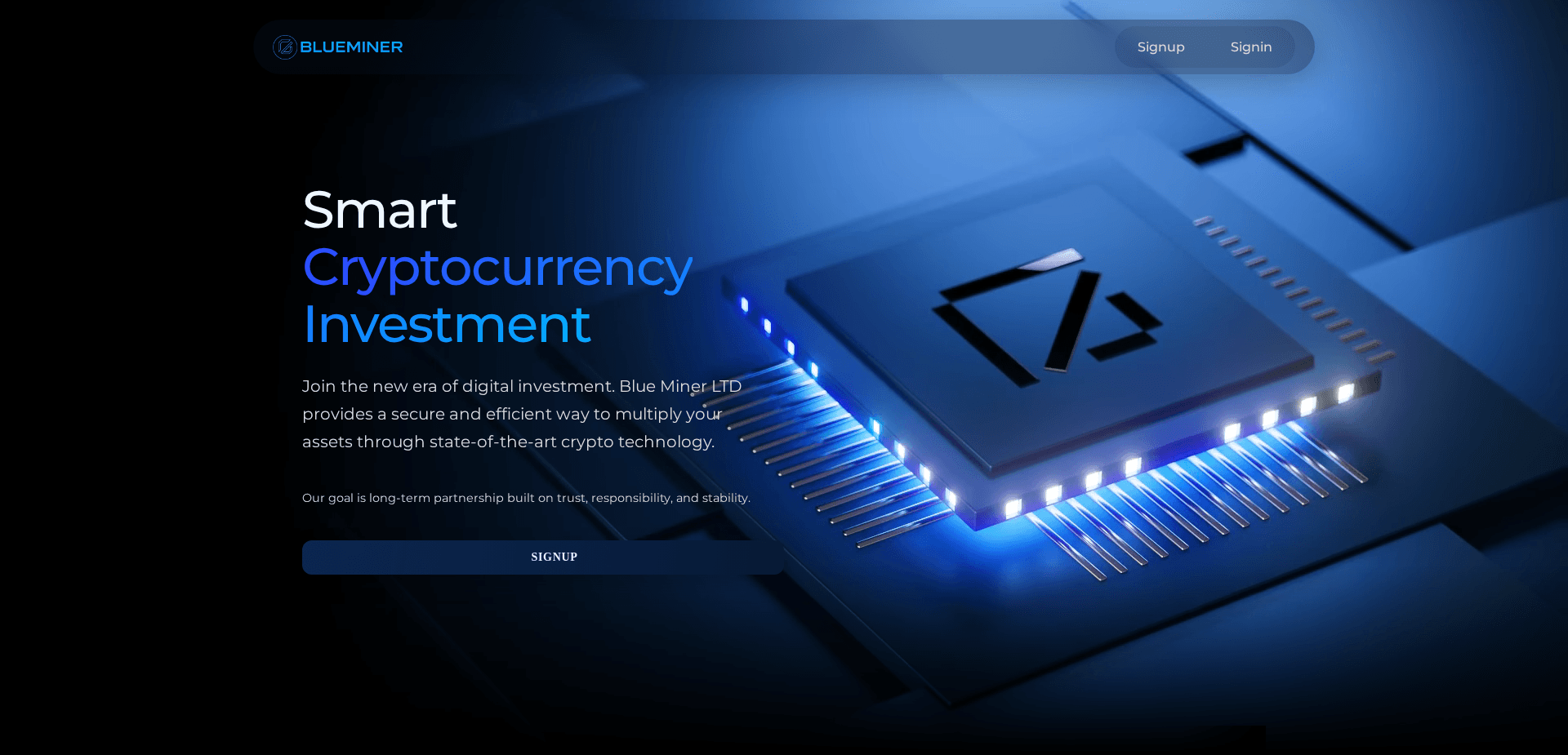 Screenshot for blueminer.top - 2