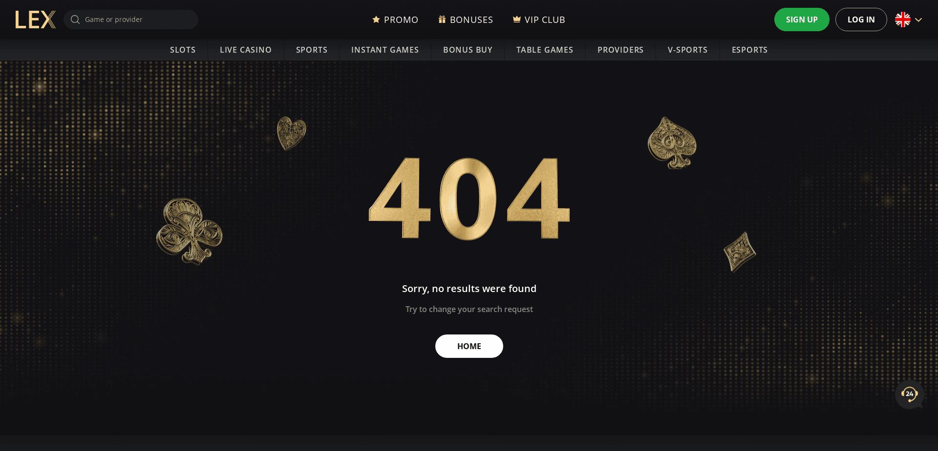 Screenshot for lex.casino - 0