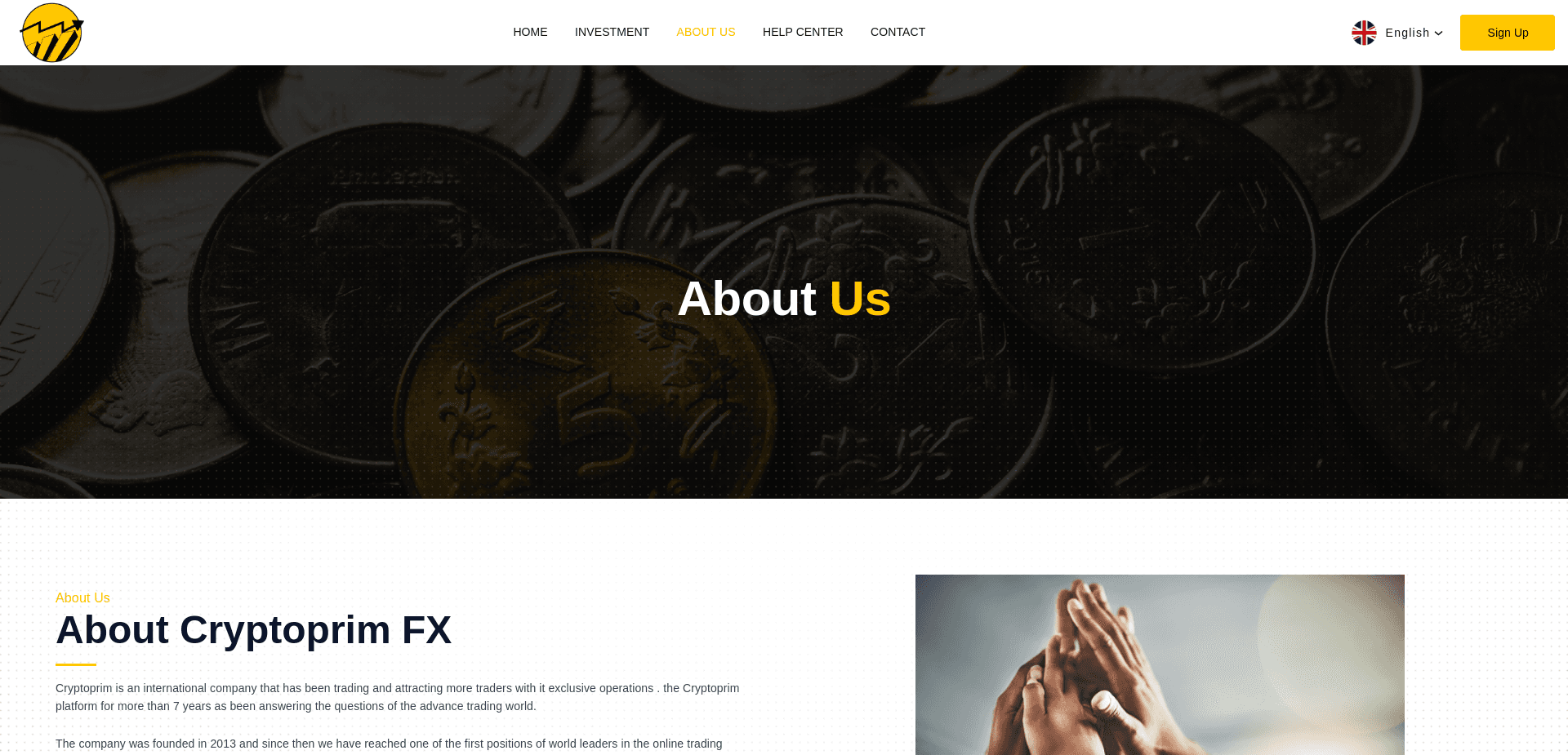 Screenshot for cryptoprimfx.online - 2