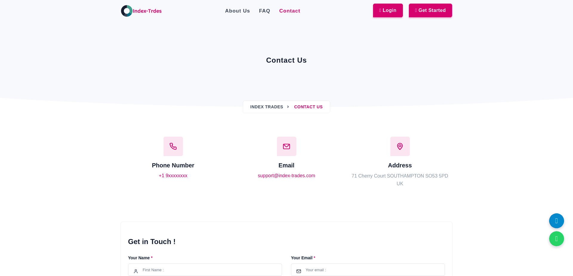 Screenshot for index-trades.com - 0