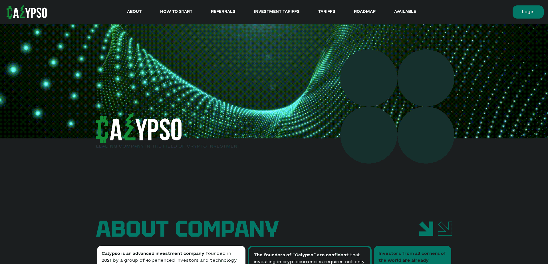 Screenshot for calypso.fund - 1