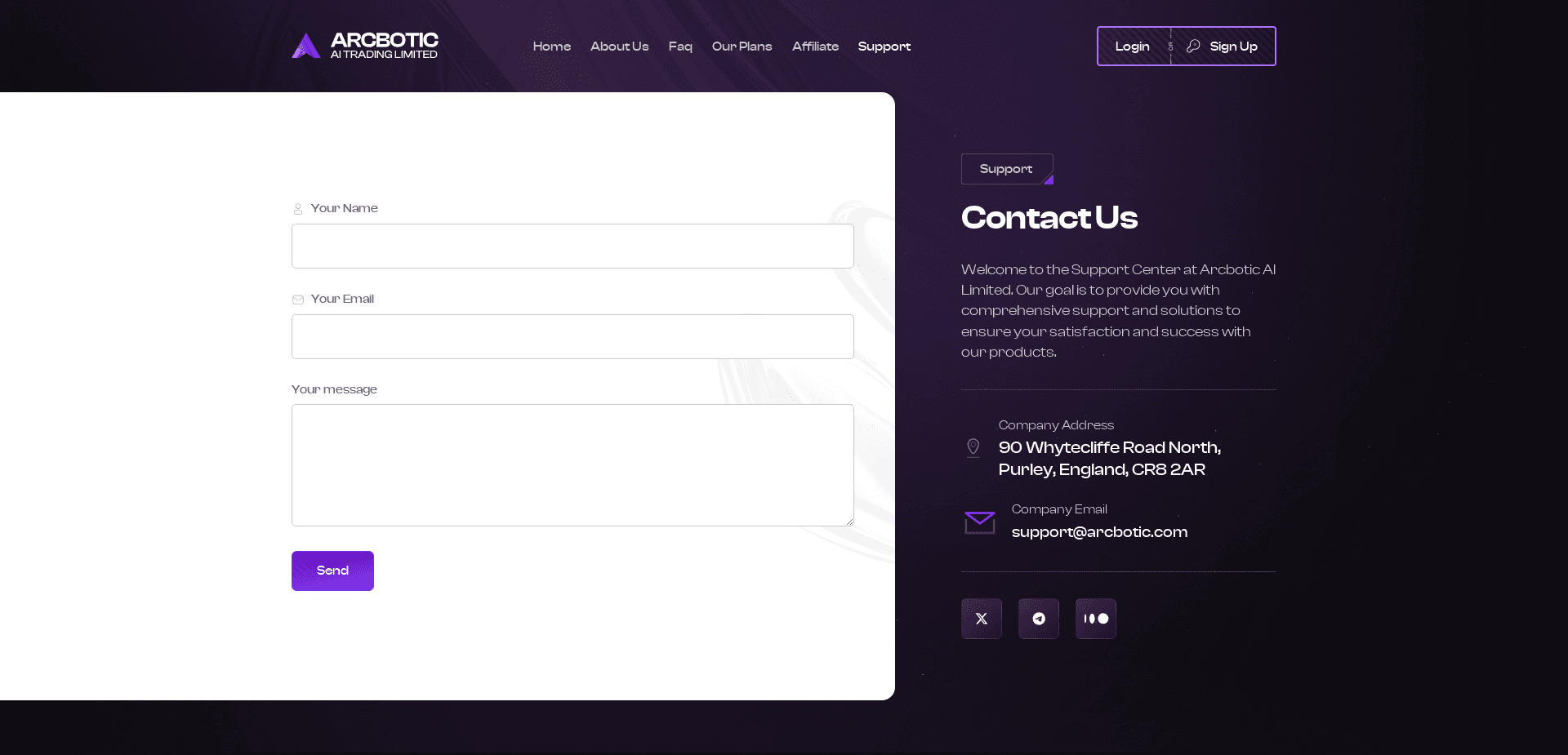 Screenshot for arcbotic.com - 0