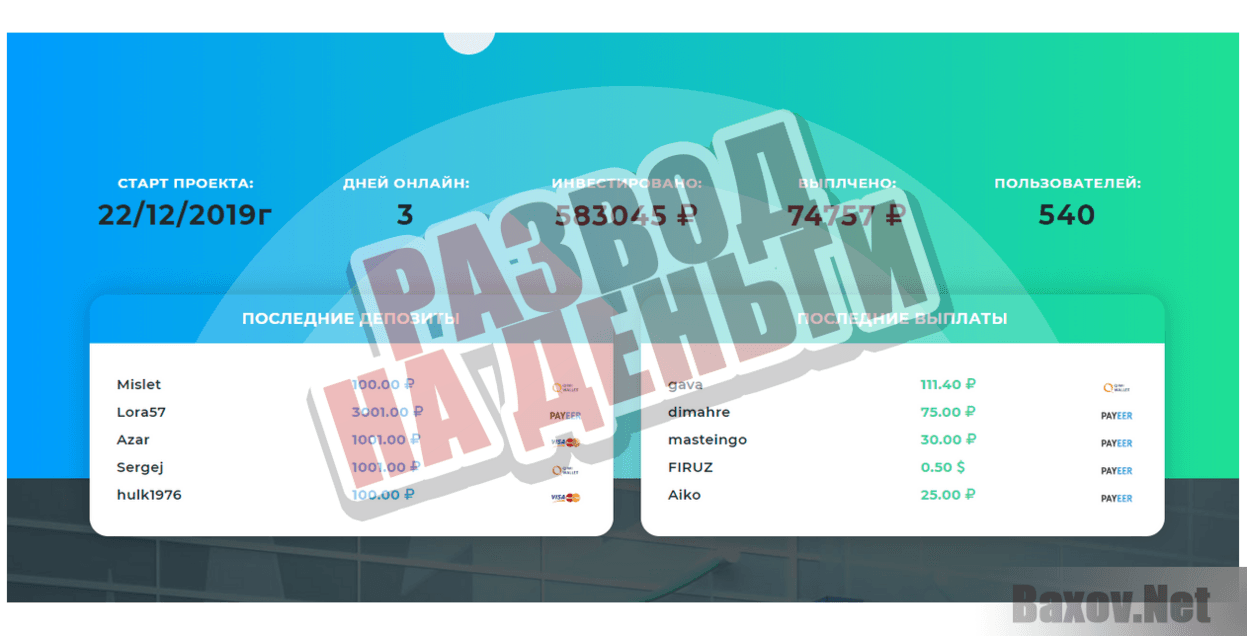 Фальшивый инвест проект XCompany - Развод на деньги