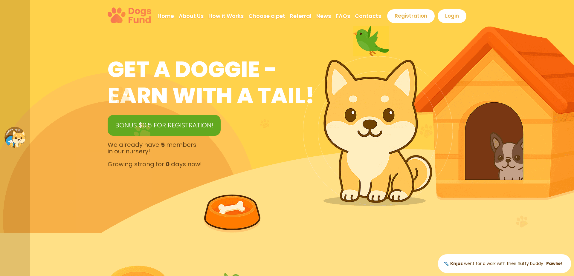 Screenshot for dogs-fund.com - 2