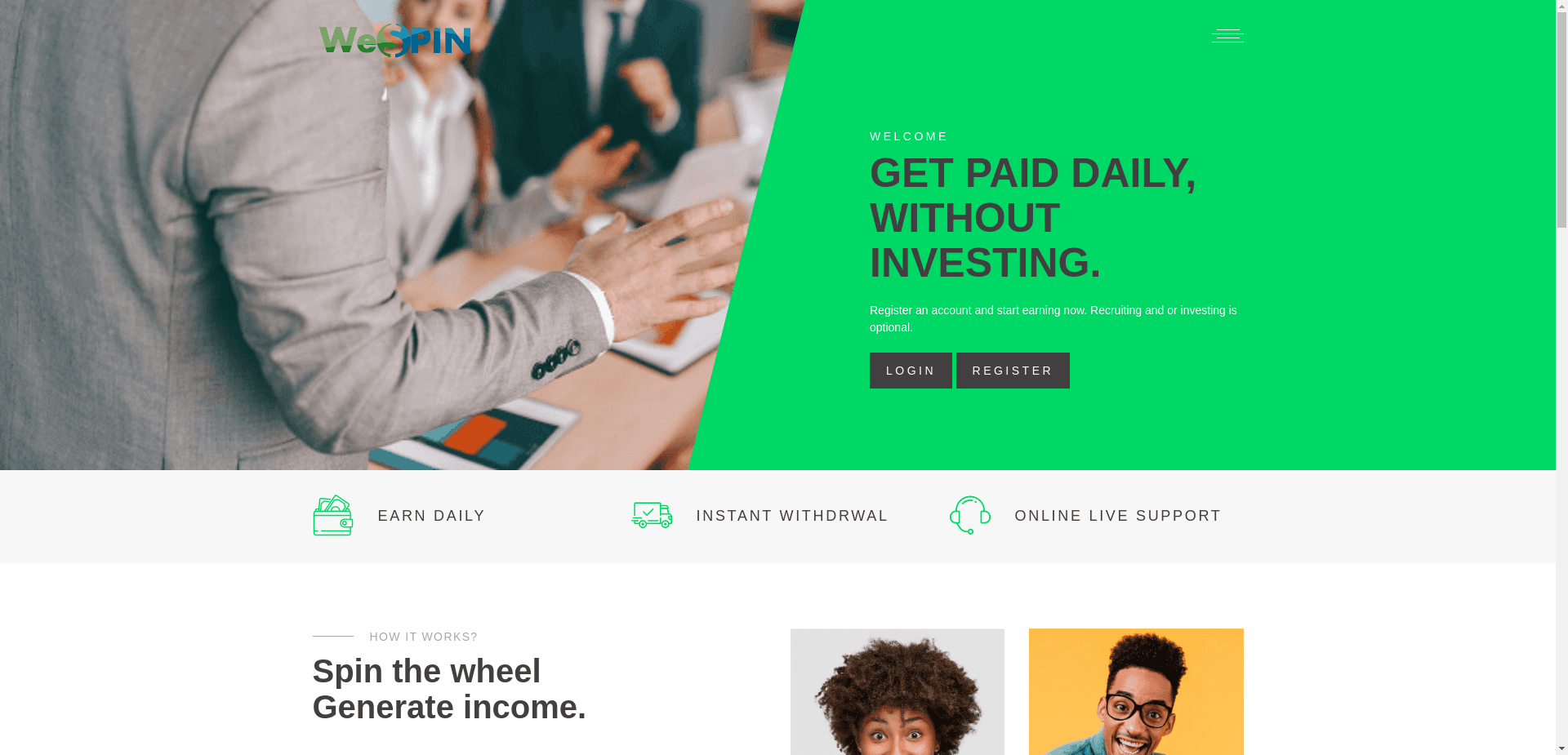 We-Spin отзывы и обзор. Развод, лохотрон или правда. Только честные и правдивые отзывы на Baxov.Net