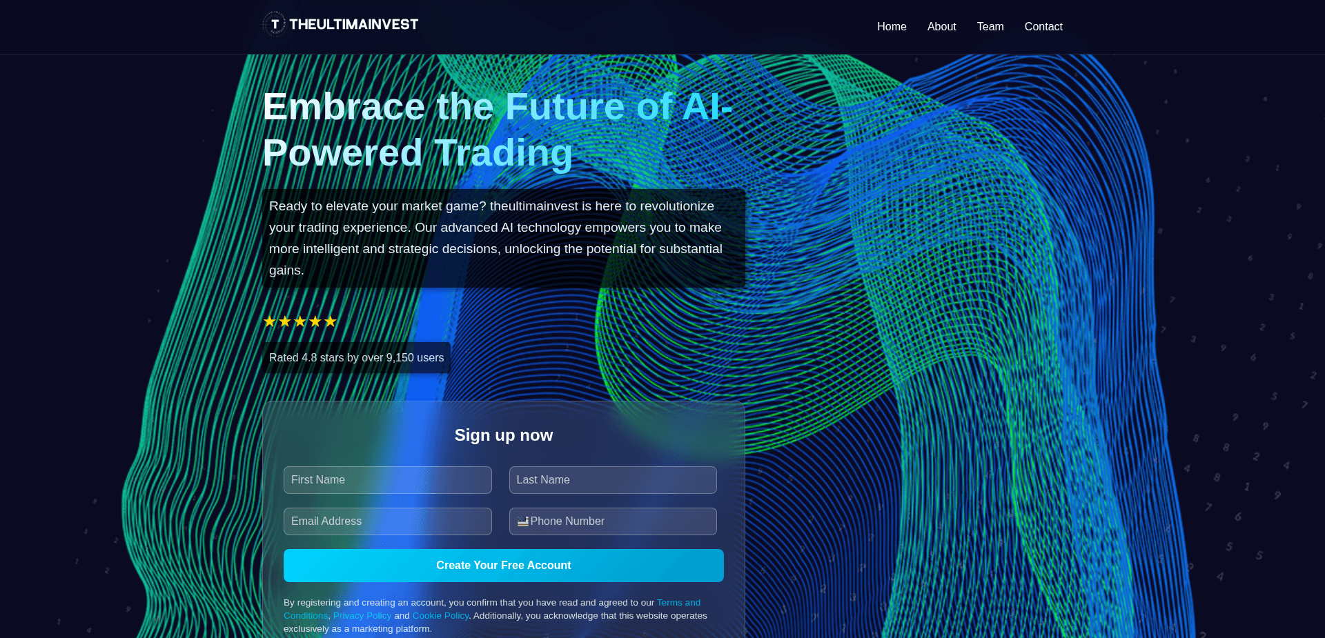 Screenshot for theultimainvest.com - 1