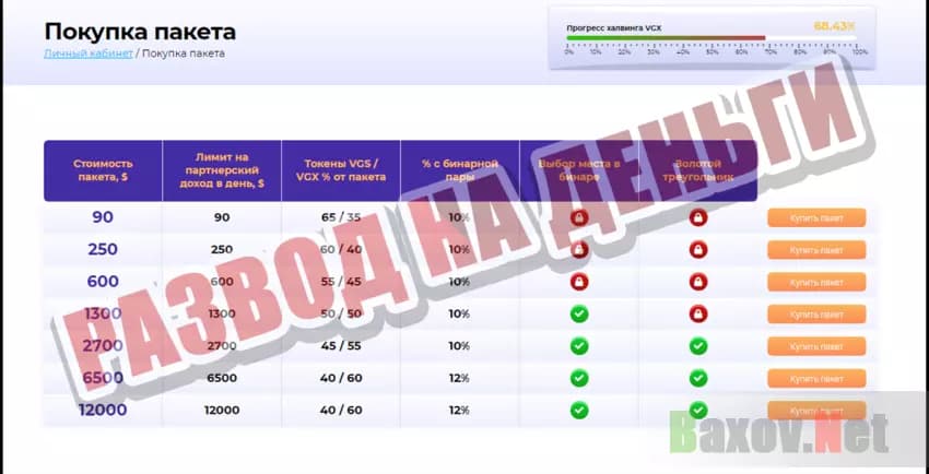 VGS Holding Развод на деньги