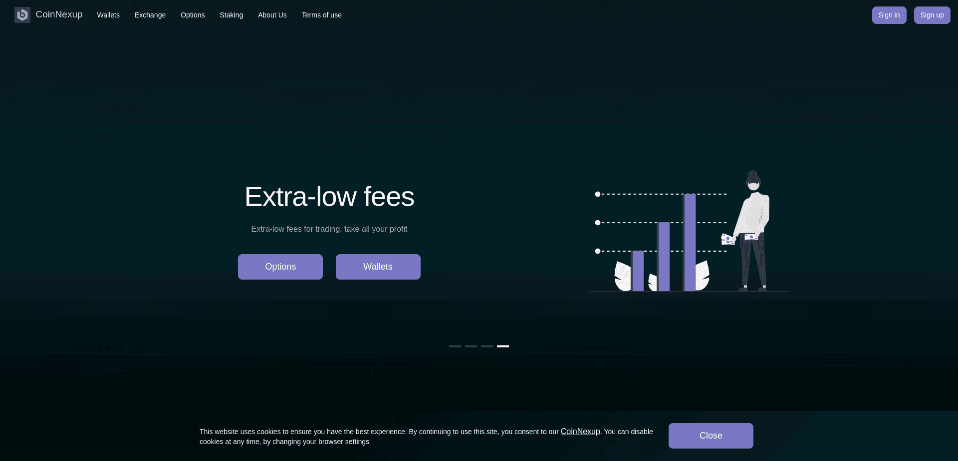Screenshot for coinnexup.com - 2